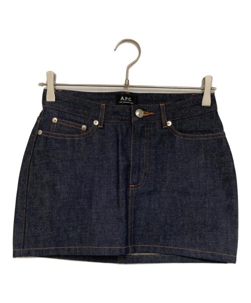 A.P.C.（アーペーセー）A.P.C. (アーペーセー) デニムミニスカート インディゴ サイズ:34の古着・服飾アイテム
