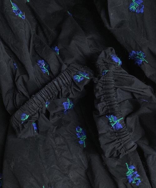 Ron Herman（ロンハーマン）Ron Herman (ロンハーマン) Embroidery FlowerDress ネイビー サイズ:XSの古着・服飾アイテム