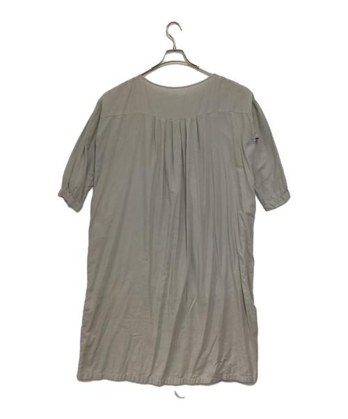 evam eva（エヴァムエヴァ）evam eva (エヴァムエヴァ) cotton silk one piece グレー サイズ:Freeの古着・服飾アイテム