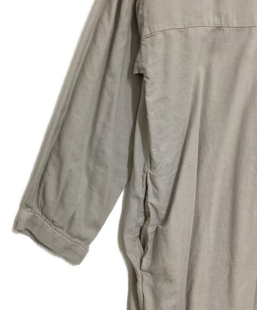 evam eva（エヴァムエヴァ）evam eva (エヴァムエヴァ) cotton silk one piece グレー サイズ:Freeの古着・服飾アイテム