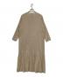 evam eva (エヴァムエヴァ) fine pleats one-piece ベージュ サイズ:Free：7000円