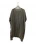 evam eva (エヴァムエヴァ) linen poncho グレー サイズ:表記無：6000円