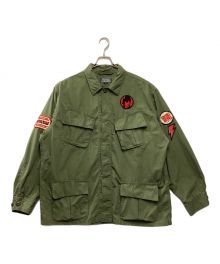 Hysteric Glamour×DAVID BOWIE（ヒステリックグラマー×デビット ボウイ）の古着「M.D.D.2 ファティーグジャケット」｜グリーン