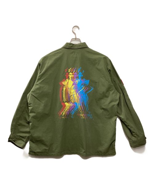 Hysteric Glamour（ヒステリックグラマー）Hysteric Glamour (ヒステリックグラマー) DAVID BOWIE (デビッド・ボウイ) M.D.D.2 ファティーグジャケット グリーン サイズ:XLの古着・服飾アイテム