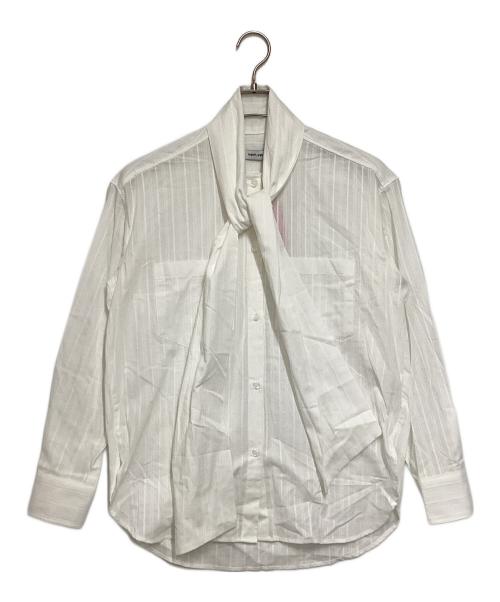 vem.ver（ベムバー）vem.ver (ベムバー) ロングボウタイシャツ ホワイト サイズ:Free 未使用品の古着・服飾アイテム