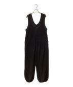 TODAYFULトゥデイフル）の古着「Cottonlinen Rough Combinaison」｜ブラック