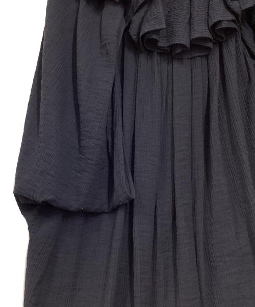 3.1 phillip lim（スリーワンフィリップリム）3.1 phillip lim (スリーワンフィリップリム) ONE SHOULDER RUFFLED DRESS ネイビー サイズ:XSの古着・服飾アイテム