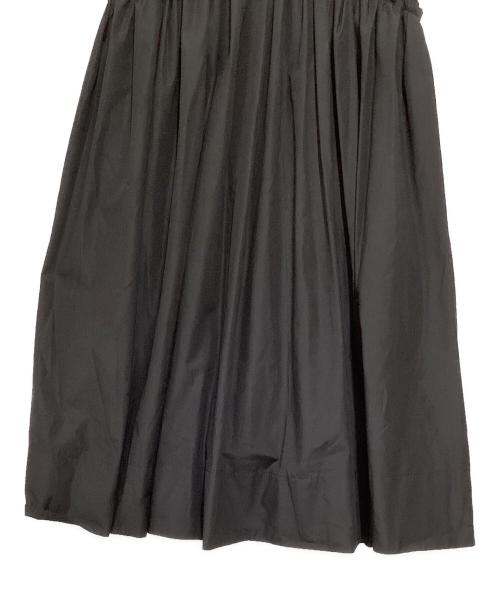 LANVIN en Bleu（ランバンオンブルー）LANVIN en Bleu (ランバンオンブルー) WarterProof ギャザーワンピース ブラック サイズ:36の古着・服飾アイテム