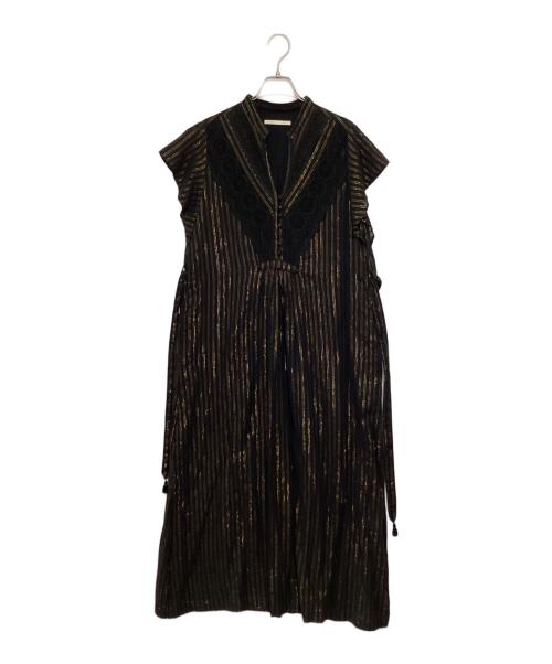 ne quittez pas（ヌキテパ）ne quittez pas (ヌキテパ) ノースリーブワンピース ブラック サイズ:表記無しの古着・服飾アイテム