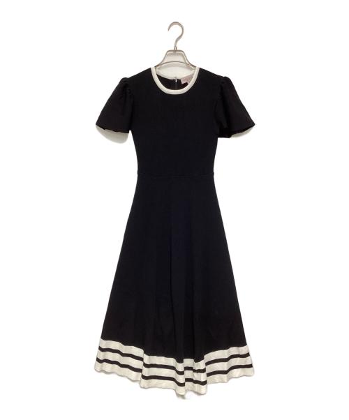 EmiriaWiz（エミリアウィズ）EmiriaWiz (エミリアウィズ) 付け襟半袖ニットワンピース ブラック サイズ:S 未使用品の古着・服飾アイテム