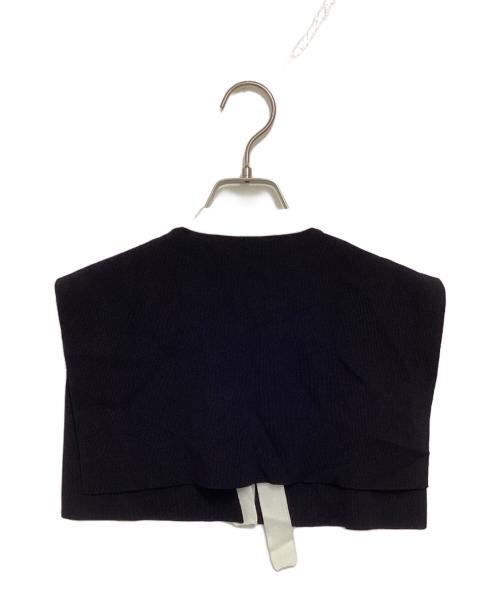 EmiriaWiz（エミリアウィズ）EmiriaWiz (エミリアウィズ) 付け襟半袖ニットワンピース ブラック サイズ:S 未使用品の古着・服飾アイテム