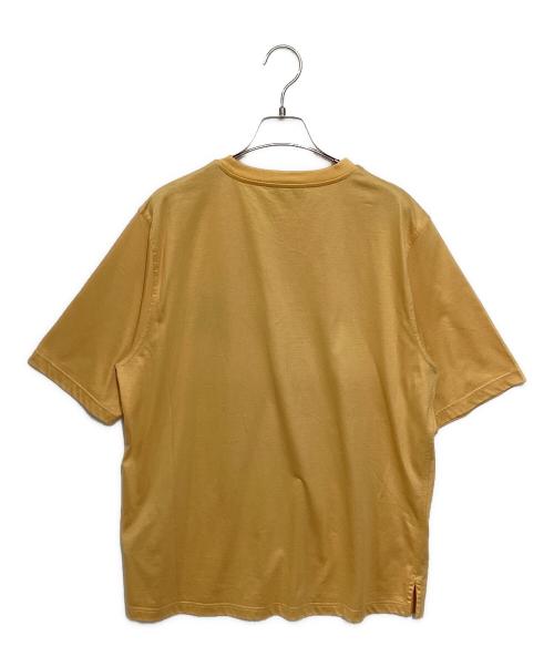 HERMES（エルメス）HERMES (エルメス) レザーパッチ半袖Tシャツ オレンジ サイズ:Mの古着・服飾アイテム