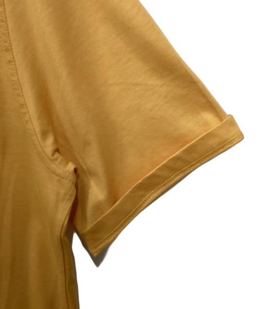 HERMES（エルメス）HERMES (エルメス) レザーパッチ半袖Tシャツ オレンジ サイズ:Mの古着・服飾アイテム