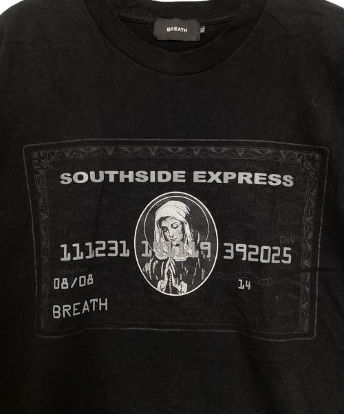 BREATH（ブレス）BREATH (ブレス) BLACK CARD TEE ブラック サイズ:XLの古着・服飾アイテム