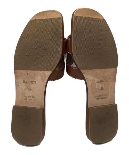 HERMES（エルメス）HERMES (エルメス) Oran ブラウン サイズ:35の古着・服飾アイテム