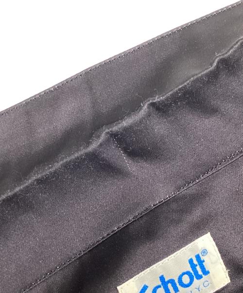 Schott（ショット）Schott (ショット) 鶴プリントオープンカラーシャツ ブラック サイズ:XLの古着・服飾アイテム