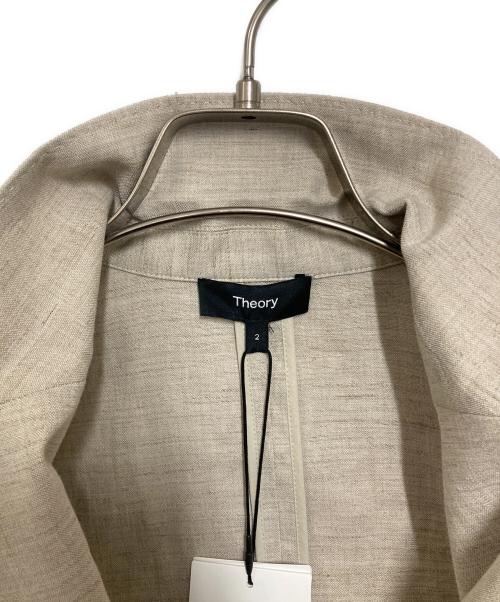 theory（セオリー）theory (セオリー) ECO SHARKSKIN/DB BOY JKT/エコ シャークスキン ディービー ボーイ ジャケット ベージュ サイズ:2の古着・服飾アイテム