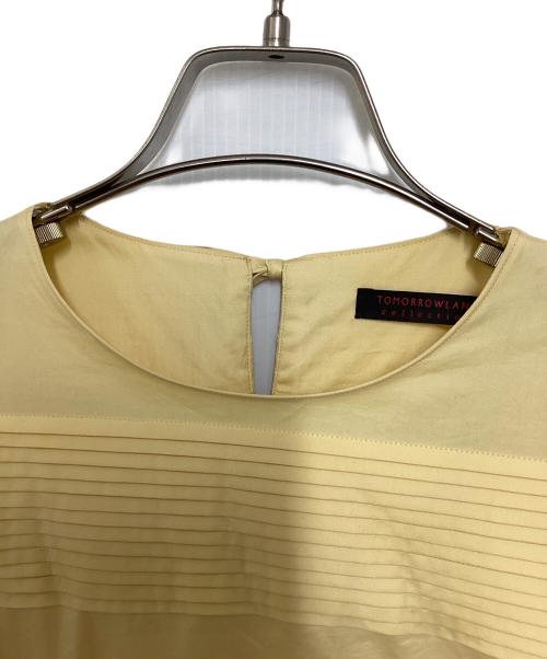 TOMORROW LAND collection（トゥモローランドコレクション）TOMORROW LAND collection (トゥモローランドコレクション) コットンドッピオタイプライター パフスリーブワンピース イエロー サイズ:36 未使用品の古着・服飾アイテム