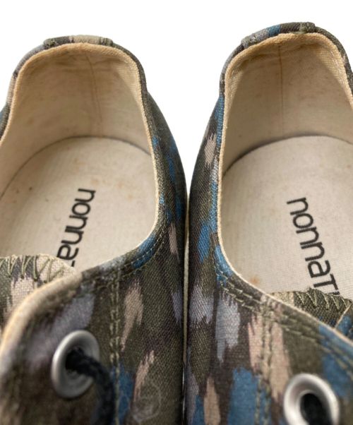 nonnative（ノンネイティブ）nonnative (ノンネイティブ) DWELLER TRAINER LOW LIBERTY ブルー×オリーブ サイズ:US8.5の古着・服飾アイテム