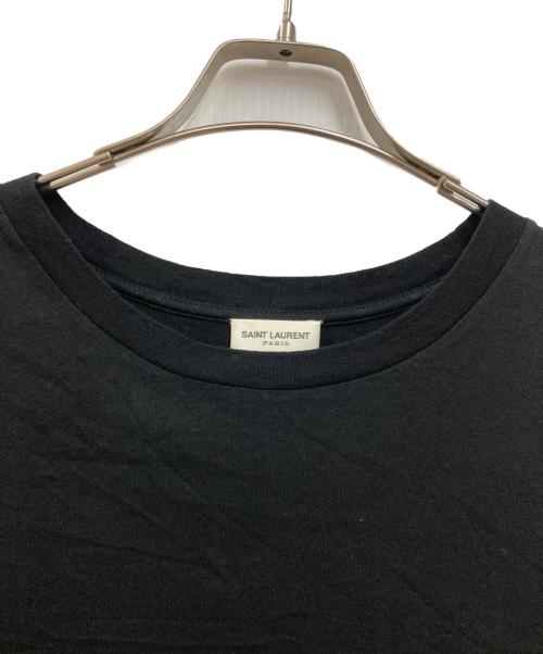 Saint Laurent Paris（サンローランパリ）Saint Laurent Paris (サンローランパリ) LOVEバックプリントTシャツ ブラック サイズ:XSの古着・服飾アイテム