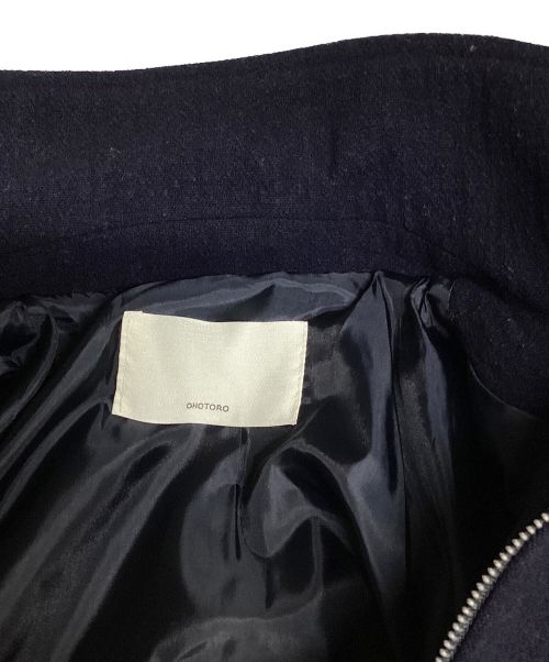 OHOTORO（オオトロ）OHOTORO (オオトロ) Mannish Wool Blouson ネイビー サイズ:Freeの古着・服飾アイテム