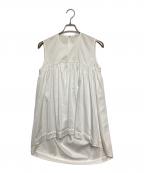 YOKO CHANヨーコチャン）の古着「ノースリーブワンピース」｜ホワイト