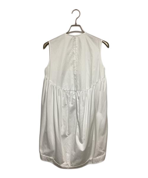 YOKO CHAN（ヨーコチャン）YOKO CHAN (ヨーコチャン) ノースリーブワンピース ホワイト サイズ:40の古着・服飾アイテム