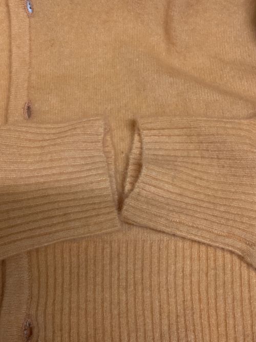 stussy（ステューシー）stussy (ステューシー) BRUSHED CARDIGAN オレンジ サイズ:Sの古着・服飾アイテム