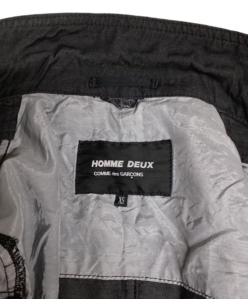 COMME des GARCONS HOMME DEUX（コムデギャルソン オム ドゥ）COMME des GARCONS HOMME DEUX (コムデギャルソン オム ドゥ) コットンウールテーラードジャケット グレー サイズ:XSの古着・服飾アイテム