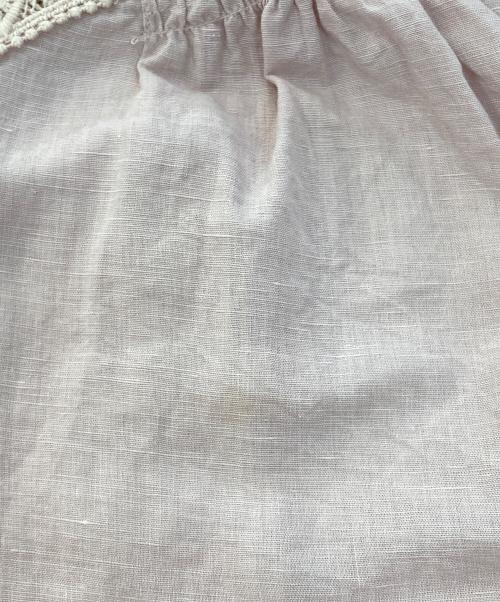 ne quittez pas（ヌキテパ）ne quittez pas (ヌキテパ) COTTON LINEN LACE BLOUSE ピンク サイズ:Freeの古着・服飾アイテム