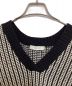 PUBLIC TOKYO (パブリックトウキョウ) シャギーストライプショートニットベスト ブラック×ホワイト サイズ:free：4500円