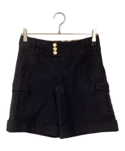BURBERRY BLUE LABEL（バーバリー ブルー レーベル）BURBERRY BLUE LABEL (バーバリーロンドンブルーレーベル) ショートパンツ ブラック サイズ:36の古着・服飾アイテム