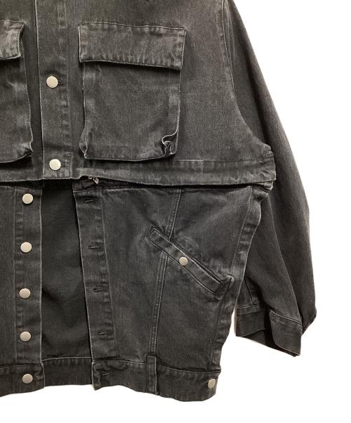Knuth Marf（クヌースマーフ）Knuth Marf (クヌースマーフ) many way denim jacket ブラック サイズ:Fの古着・服飾アイテム