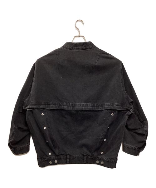 Knuth Marf（クヌースマーフ）Knuth Marf (クヌースマーフ) many way denim jacket ブラック サイズ:Fの古着・服飾アイテム