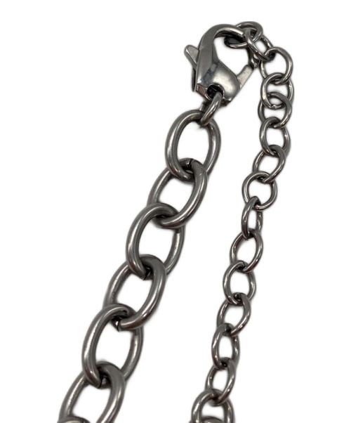 DIESEL（ディーゼル）DIESEL (ディーゼル) オーバルDロゴネックレス シルバー(色)の古着・服飾アイテム