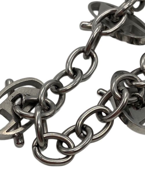 DIESEL（ディーゼル）DIESEL (ディーゼル) オーバルDロゴネックレス シルバー(色)の古着・服飾アイテム