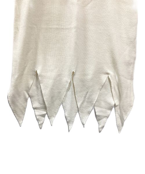 COMME des GARCONS HOMME PLUS（コムデギャルソンオムプリュス）COMME des GARCONS HOMME PLUS (コムデギャルソンオムプリュス) sleeveless knit アイボリー サイズ:Mの古着・服飾アイテム