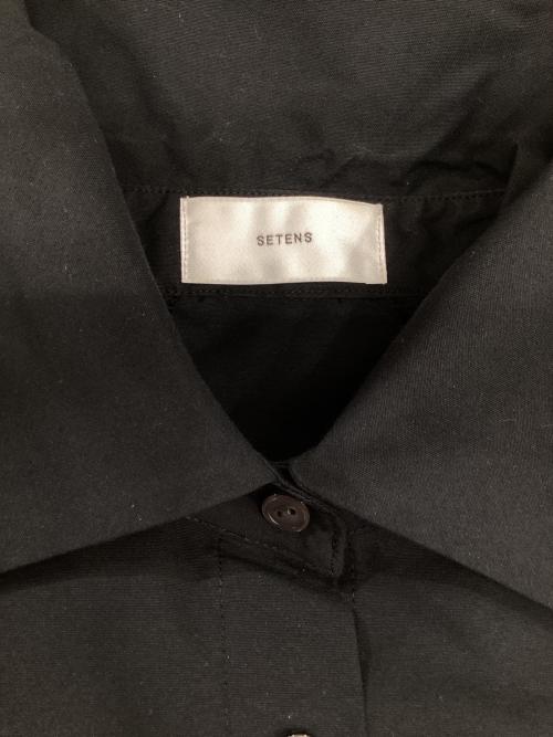 SETENS（セテンス）SETENS (セテンス) Memory Short sleeve Shirt ブラック サイズ:Fの古着・服飾アイテム
