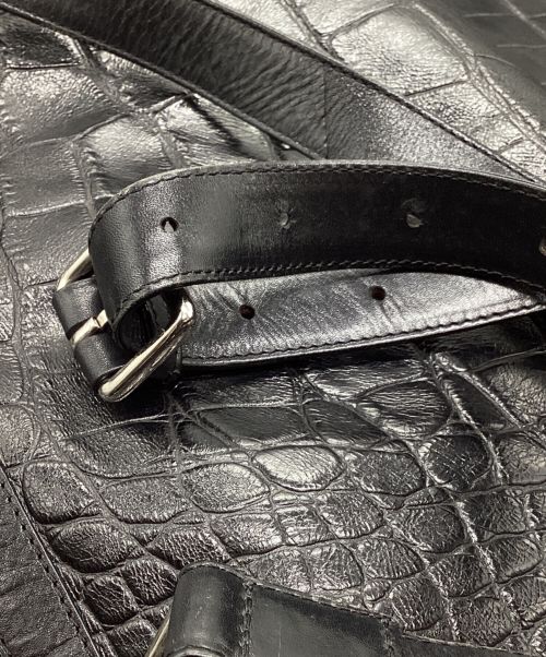 DRIES VAN NOTEN（ドリスヴァンノッテン）DRIES VAN NOTEN (ドリスヴァンノッテン) 2WAYバッグ ブラック×ゴールドの古着・服飾アイテム