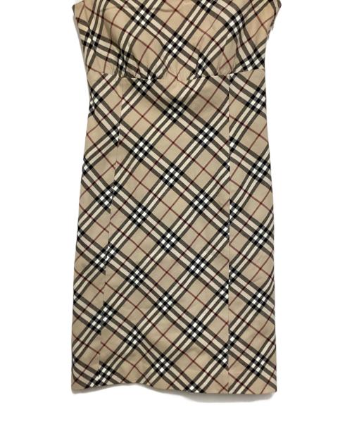 BURBERRY BLUE LABEL（バーバリーロンドンブルーレーベル）BURBERRY BLUE LABEL (バーバリーロンドンブルーレーベル) ノヴァチェックミニワンピース ベージュ サイズ:36の古着・服飾アイテム