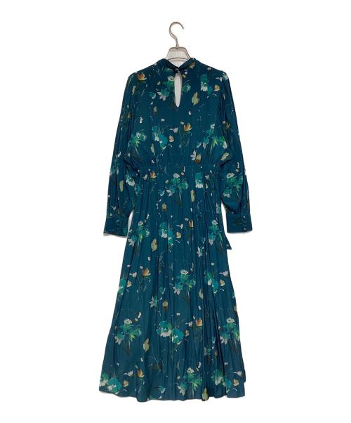 Arobe（アローブ）Arobe (アローブ) 総柄ワンピース ブルー サイズ:2の古着・服飾アイテム