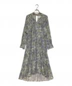 Arobeアローブ）の古着「総柄ワンピース」｜パープル