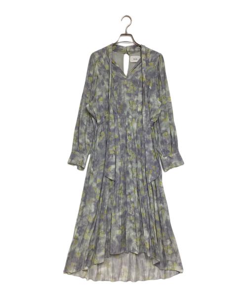 Arobe（アローブ）Arobe (アローブ) 総柄ワンピース パープル サイズ:2の古着・服飾アイテム