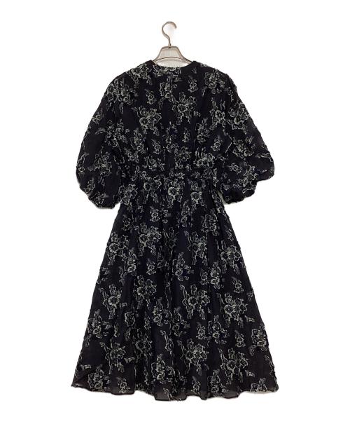 Arobe（アローブ）Arobe (アローブ) 総柄ワンピース ネイビー サイズ:2の古着・服飾アイテム