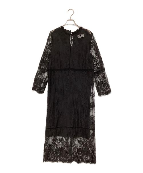 Arobe（アローブ）Arobe (アローブ) フラワーレースワンピース ブラック サイズ:2の古着・服飾アイテム