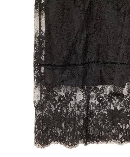 Arobe（アローブ）Arobe (アローブ) フラワーレースワンピース ブラック サイズ:2の古着・服飾アイテム
