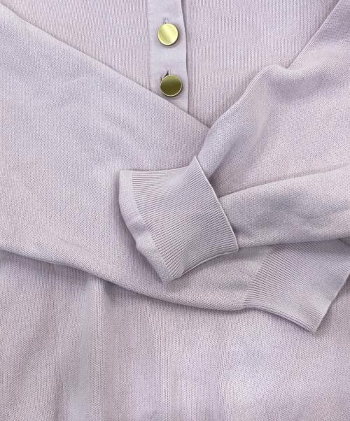 Noble（ノーブル）Noble (ノーブル) メタルボタンポロニット ピンク サイズ:Freeの古着・服飾アイテム