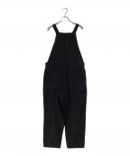 DANTONダントン）の古着「コットンリネンサロペット」｜ブラック