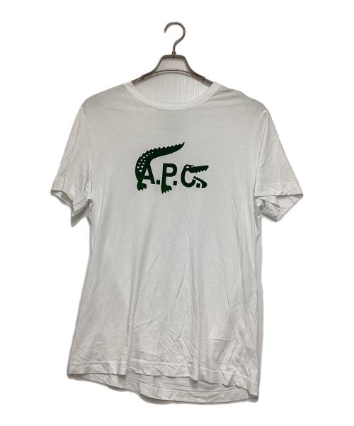 A.P.C.（アーペーセー）A.P.C. (アーペーセー) LACOSTE (ラコステ) Tシャツ ホワイト サイズ:Mの古着・服飾アイテム