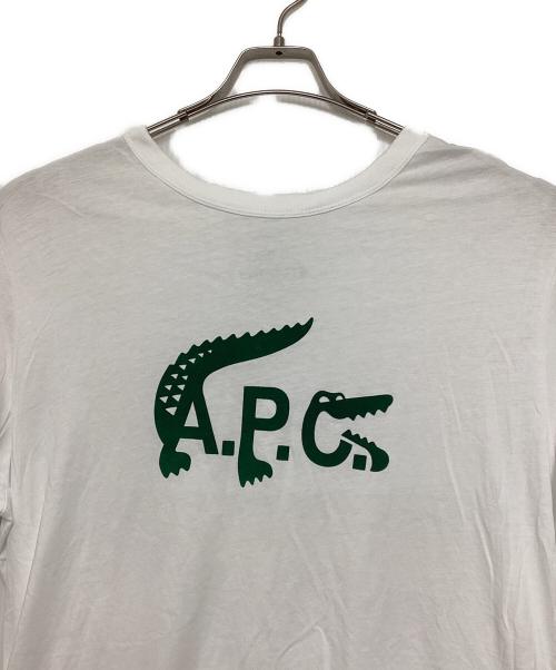 A.P.C.（アーペーセー）A.P.C. (アーペーセー) LACOSTE (ラコステ) Tシャツ ホワイト サイズ:Mの古着・服飾アイテム